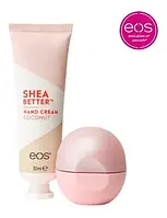 Бальзам для губ та крем для рук EOS Pink Champagne & Coconut