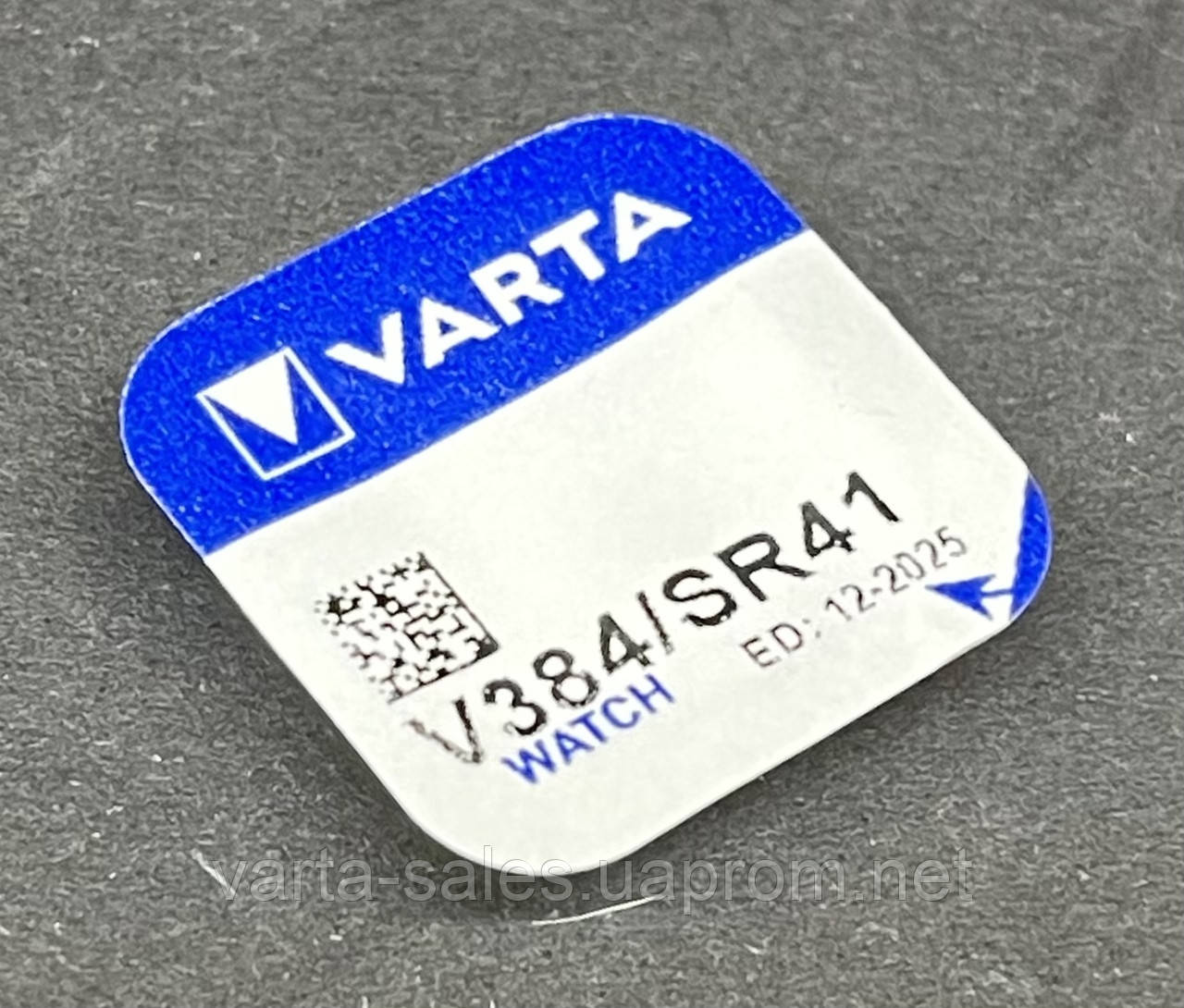 Батарейка Varta V384 (SR41SW) silver oxide 1,55V - фото 3 - id-p1522977