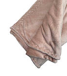 Набір плед і чохол плюшевий, багаторазовий для кушетки, світло-бежевий колір для масажу, фото 3