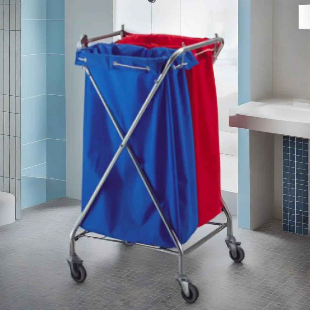 Сервісний медичний візок для прибирання сміття та брудної білизни = Х Збиральні візки для HoReCa Vermop, фото 1