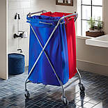 Сервісний медичний візок для прибирання сміття та брудної білизни = Х Збиральні візки для HoReCa Vermop, фото 4