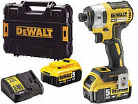 Акумуляторний ударний шурупокрут DeWalt DCF887P2-QW XR 18 В, 2 акумулятори 5,0 А·год, 205 Нм у кейсі