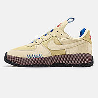 Чоловічі кросівки Nike Air Force 1 Wild Beige Brown бежевого кольору