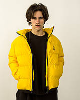 Коротка весняна куртка-пуховик Holla жовта