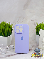 Чехол с закрытой камерой и низом на Айфон 13 Про Фиолетовый / Silicone Case для iPhone 13 Pro Elegant Purple