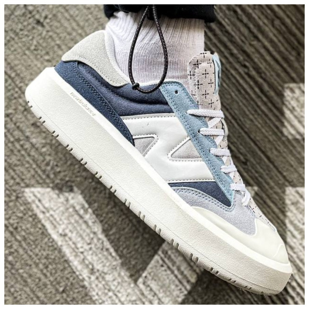 Чоловічі / жіночі кросівки New Balance CT302 White Blue, замшеві кросівки нью беланс CT 302, NB CT302 ню беленс нб, фото 1