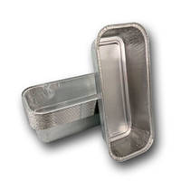 Алюмінієвий прямокутний контейнер із харчової фольги об'єм 800 мл R60G 100 шт/уп.