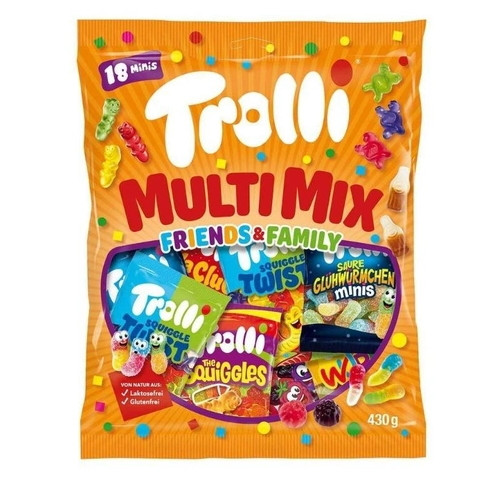 Цукерки желейні Trolli Multi Mix Friends & Family 430 г Німеччина