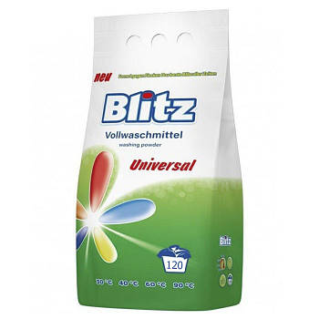 Пральний порошок Blitz Vollwaschmittel Універсальний 7,8 кг 120 циклів прання миючі засоби для прання