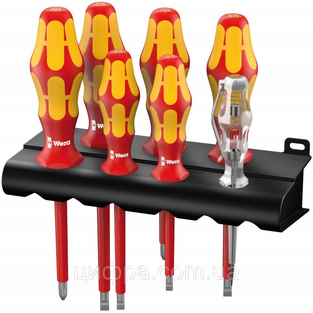 WERA 160 i/7 RACK 7 шт. (набір викруток діелектричних)