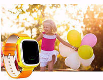 Дитячий розумний телефон-годинник (смартгодинник) Q100 c GPS, Wi-Fi та кольоровим сенсорним екраном (оригінал)