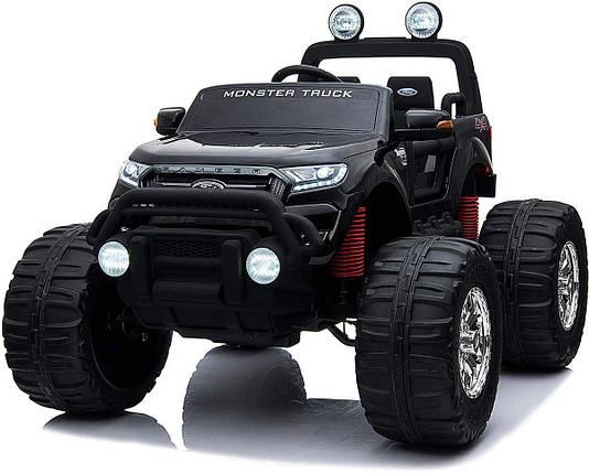 Електромобіль джип Ford Ranger дитячий (повний привід 4х4, 4 мотори 35W, акум 12V/10Ah) KD750 Чорний, фото 1