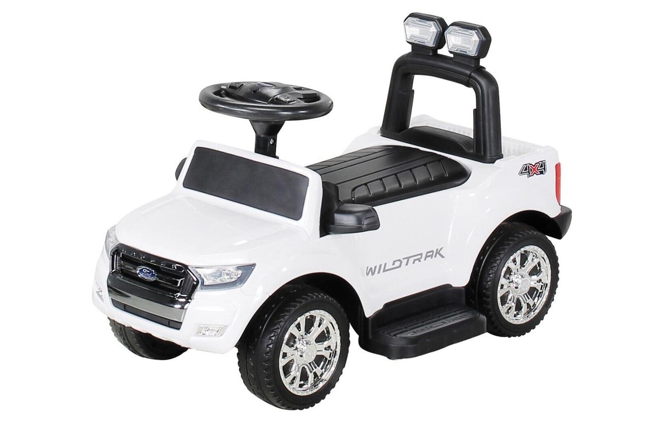 Каталка-толокар Джип Ford (акумулятор 6v4, 5AH, музика, світло) KP01В Білий