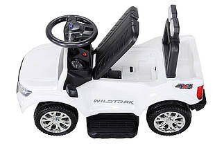 Каталка-толокар Джип Ford (акумулятор 6v4, 5AH, музика, світло) KP01В Білий, фото 3