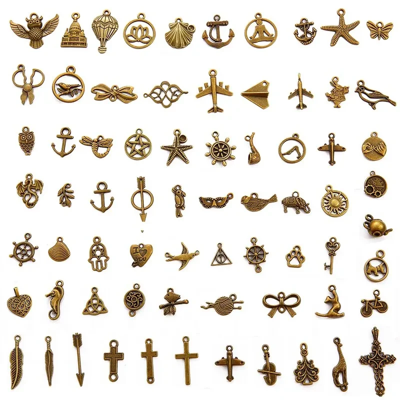 Набір підвісок Finding Кулони різної тематики Античная бронза Набір 100 шт 471488