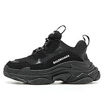 Кроссовки Balenciaga Triple S Full Black, кроссовки баленсиага трипл с, кросівки Balenciaga Triple, баленсияга