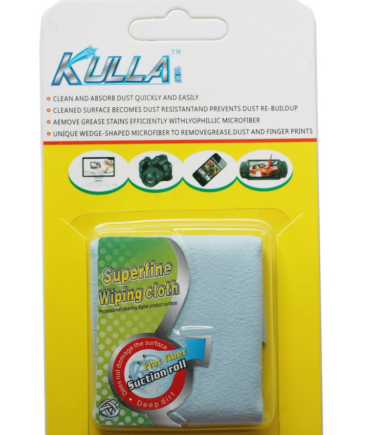 Мікрофібра Kulla Magic 18х18см для чищення LCD, DVD, оптики, екрани телефонів, фотоапаратів та ін
