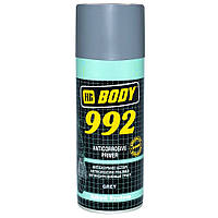 Алкидный антикоррозийный грунт спрей серый Body 992 Spray Grey 400мл