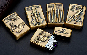 Електроімпульсна запальничка USB танк 4886 в подарунковій коробці, фото 5