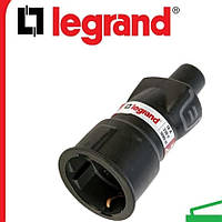 Переносная розетка Legrand 2K+3 розетка IP44 каучук 50197