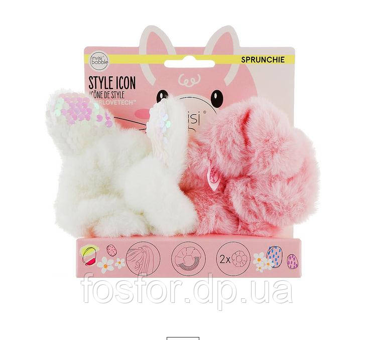 Invisibobble резинки для волос SPRUNCHIE KIDS Easter Cotton Candy, 2 шт