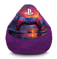 Крісло мішок "Sony Playstation. Purple" Флок