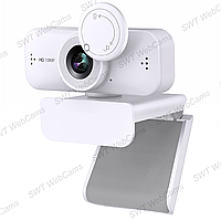 Веб камера SWT C217 FullHD 1080P (1920 х1080) с встроенным микрофоном Белый