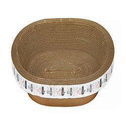 Кругла кігтеточка лежак для кота Hoopet 22T0670MN0050 50*50*9 см 11739-65061