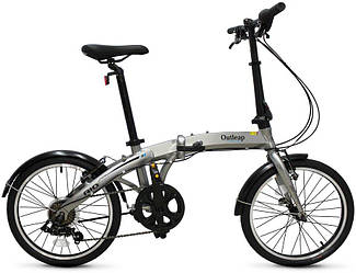 Велосипед складний 20" Outleap Rio 2022, срібний