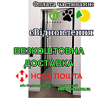 Приховані двері комплект (блок), чорний алюмінієвий торець INSIDE, внутрішнього відкривання