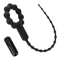 Вібратор для уретри з ерекційним кільцем