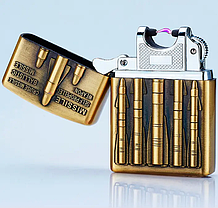 Електроімпульсна запальничка USB ракета 4886 в подарунковій коробці, фото 2