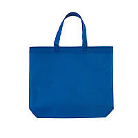 Сумка тканевая, эко сумка, голубая, размер 38*32*10 см