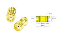 Перехідник для FPV та радіообладнання (SMA F - SMA F прямий)