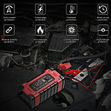 Імпульсний зарядний пристрій Foxsur 12 V 10 A (червоний) для авто/мото акумуляторів, фото 4