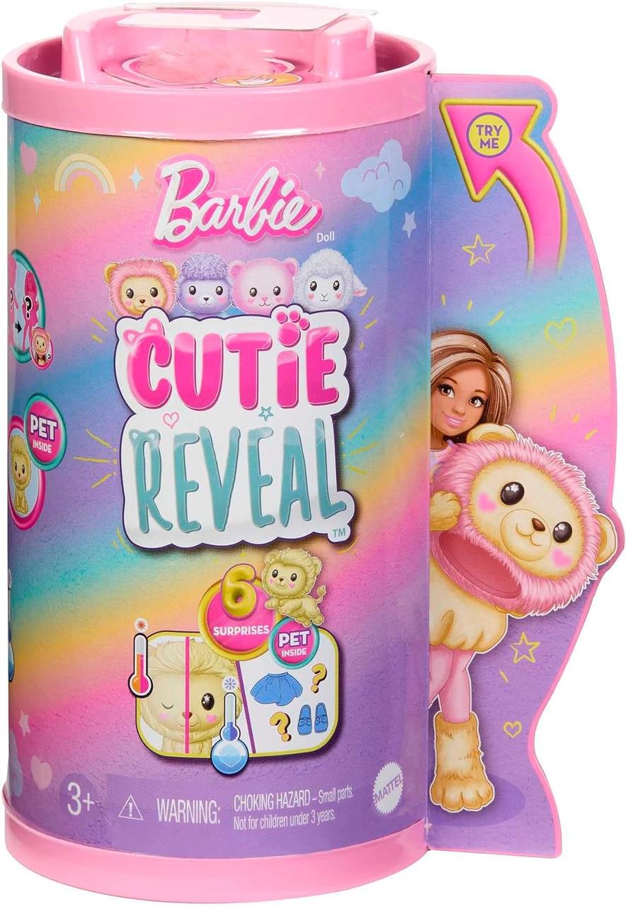 Лялька Барбі Челсі Сюрприз у костюмі Лева Barbie Cutie Reveal Chelsea Dol HKR21