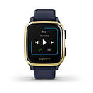 Смарт-годинник Garmin Venu Sq Music Edition темно-синій зі світло-золотистим безелем, фото 5