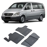 Коврики в салон резиновые Mercedes Vito II 03-/Mercedes Viano I 03- 3шт.