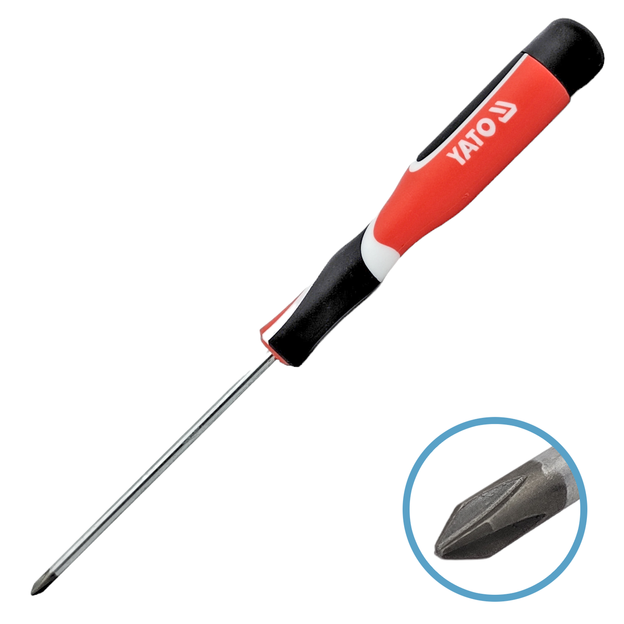 Викрутка хрестова прецизійна YATO: Philips, PH0 х 75 мм (YT-25836)