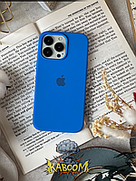 Чехол с закрытым низом на Айфон 13 Про Синий / Silicone Case для iPhone 13 Pro Royal Blue