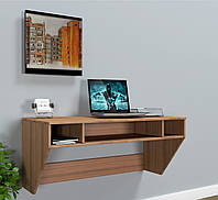 Навесной компьютерный стол Comfy-Home AirTable-II LB Mini (орех)