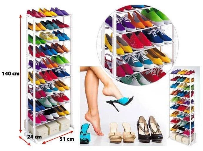 Органайзер полка для обуви Amazing shoe rack на 30 пар 10 полок - фото 9 - id-p1970369765