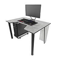 Геймерский стол Zeus Gamer-1 бетон/черный