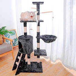 Кігтеточка-будиночок для кота Taotaopets 047706 Grey 140*54*30 см 6275-21298