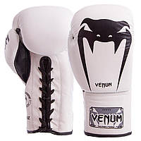 Шкіряні боксерські рукавички на шнурівці VNM GIANT VL-5786 (охолодилися тільки 14 унцій)
