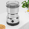 Кавомолка електрична з нержавіючої сталі, 150Вт, RAF-7113 / Кавомолка для кави та спецій, фото 4