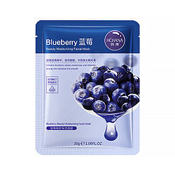 Маска для обличчя тканинна Hchana Moisturizing Facial Mask Blueberry 11837-65231