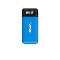 Power Bank Case Xtar PB2SL Blue, 2x18650-21700,USB-C QC+PD, LCD, Box