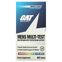 GAT, Mens Multi + Test, мультивітаміни для чоловіків, 60 таблеток