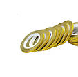 Стрічка для дизайну нігтів "Цукрова нитка"  Золото, 2 мм, упак. 10 шт., фото 2